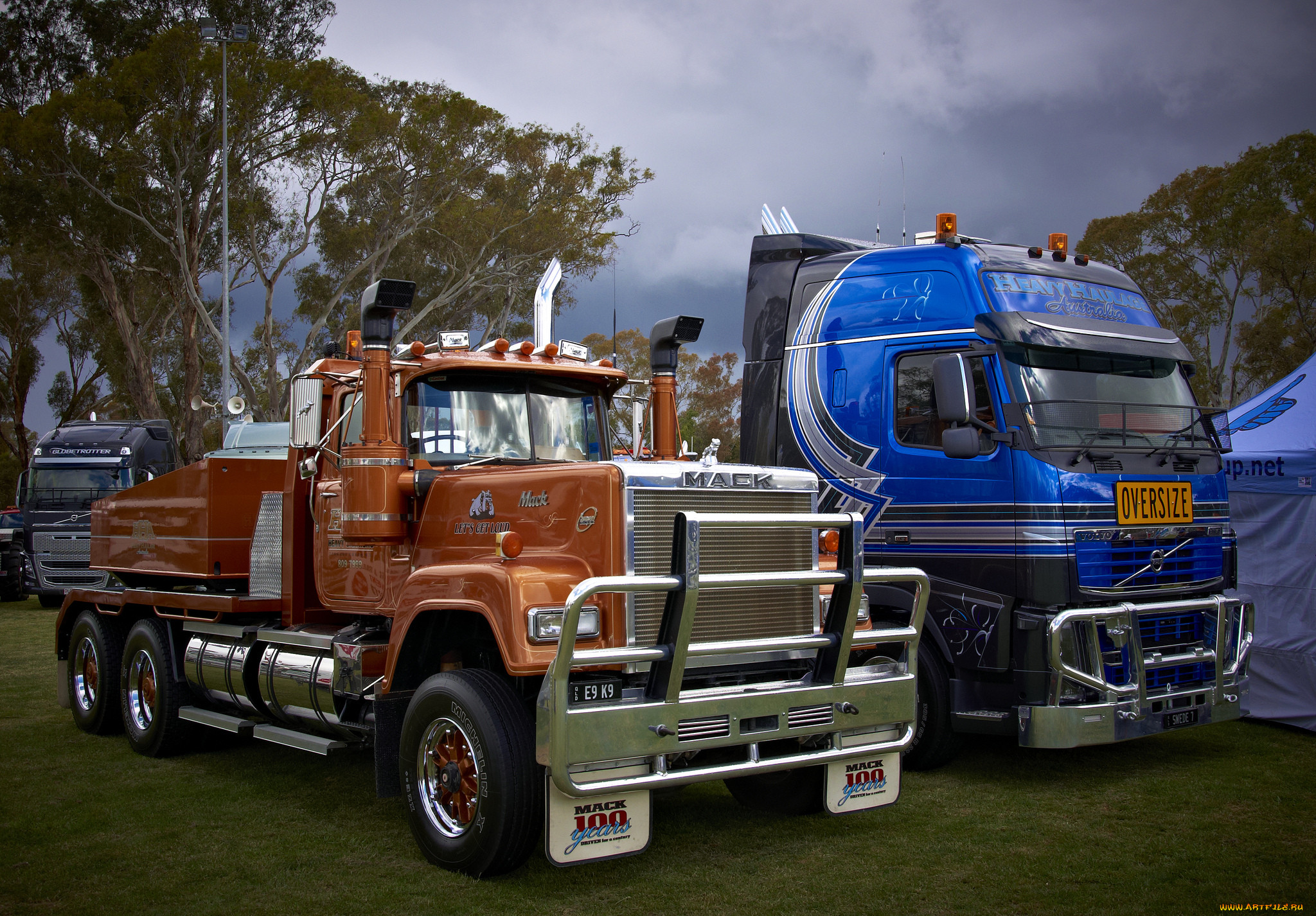 mack superliner gold digger and volvo fh16, ,    , , , , 